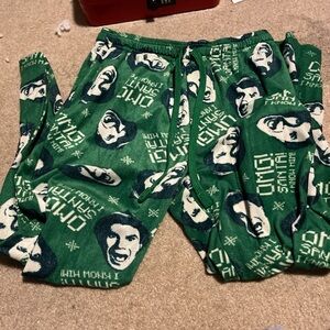 Mens large elf pajama pants